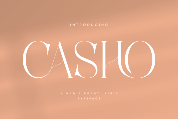 Casho: Elegant Serif Typeface for Luxury Design