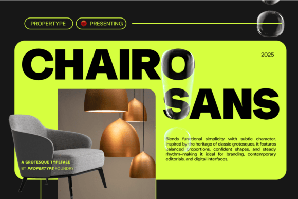 Chairo Sans: A Modern Serif for Distinctive Design