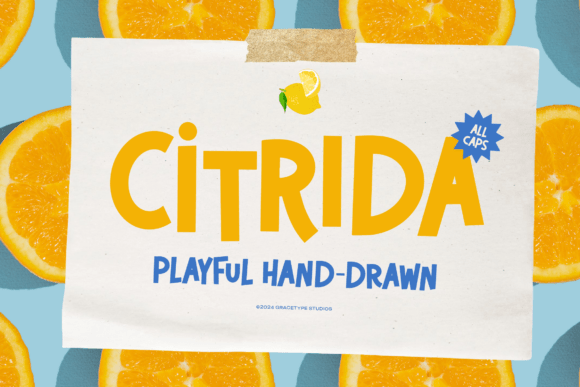 Citrida: A Zestful All-Caps Display Font