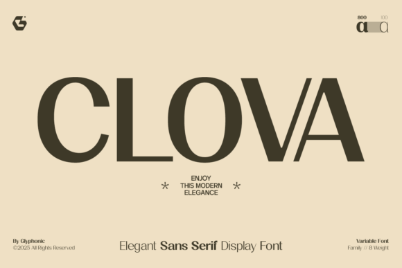 Clova: A Modern Sans Serif for Elegant Design