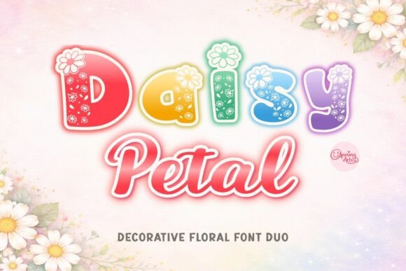 Daisy Petal Duo: A Charming Font for Cheerful Designs