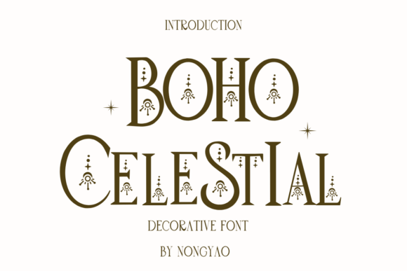 Discover the Whimsical Charm of Boho Celestial Font