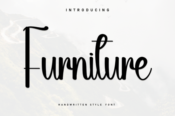 Furniture: A Marker-Drawn Font for Luxe Casual Design