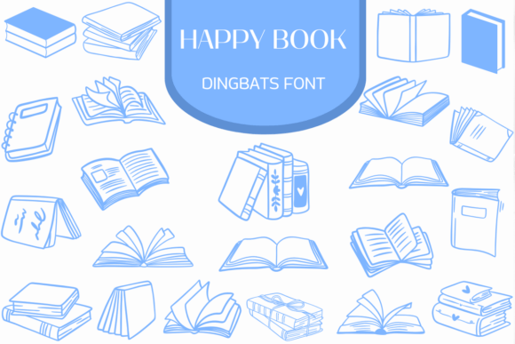 Happy Book: A Playful Dingbats Font for Creative Projects