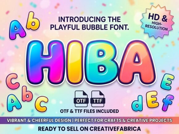Hiba: A Stunning Decorative Display Font for Bold Designs