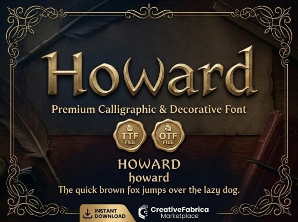 Howard: A Premium Calligraphic Font