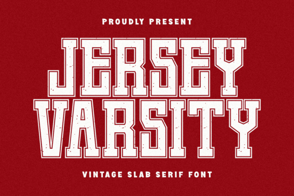 Jersey Varsity: The Bold Slab Serif for Authentic Sports Design