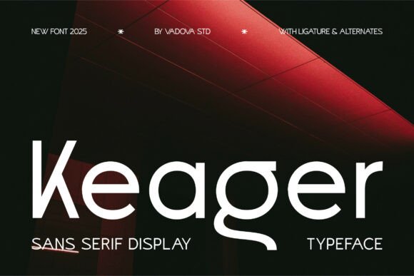 Keager: A Modern Typeface for Bold Visual Impact