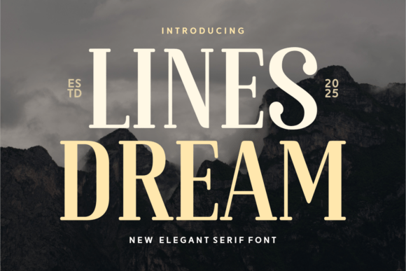 Lines Dream: A Modern Serif Font for Elegant Design
