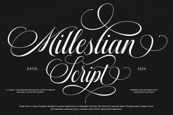Mallestian Script: Elegant Typography for Refined Designs