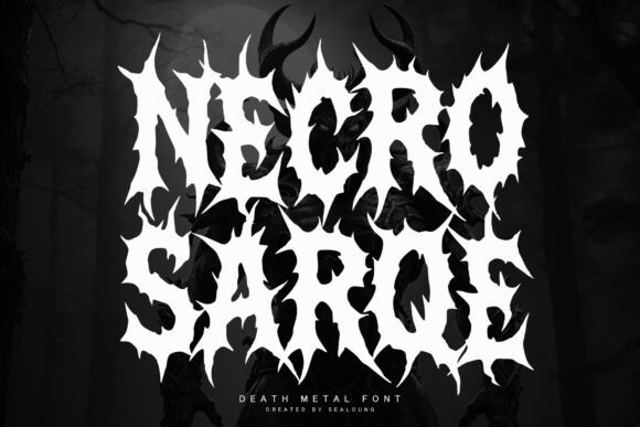 Necrosarqe Regular: A Typeface Forged in Darkness