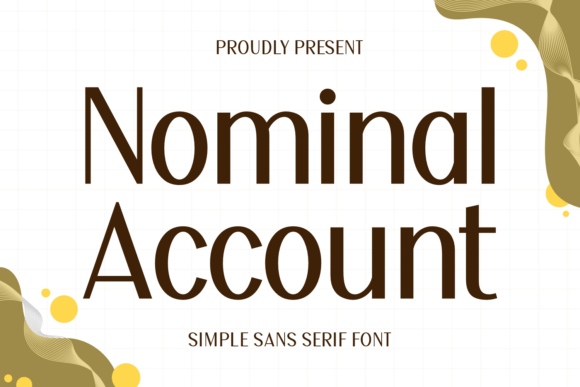 Nominal Account: A Clean Sans Serif for Modern Branding