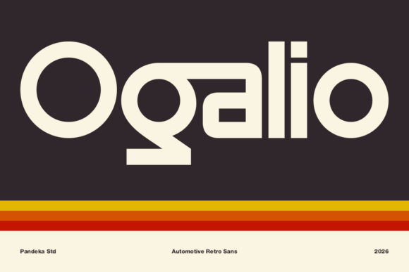 Ogalio: A Retro Font for Bold Automotive Design