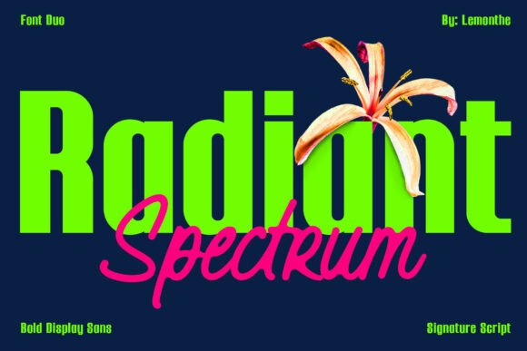 Radiant Spectrum: A Modern Font Duo for Dynamic Design