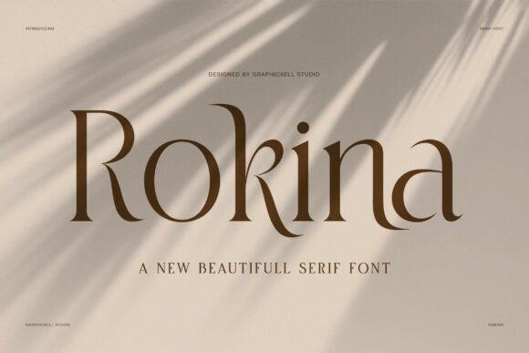 Rokina: A Modern Serif Font for Timeless Brand Identity
