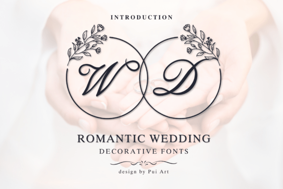 Romantic Wedding Monogram: Elegant Script Font for Celebrations