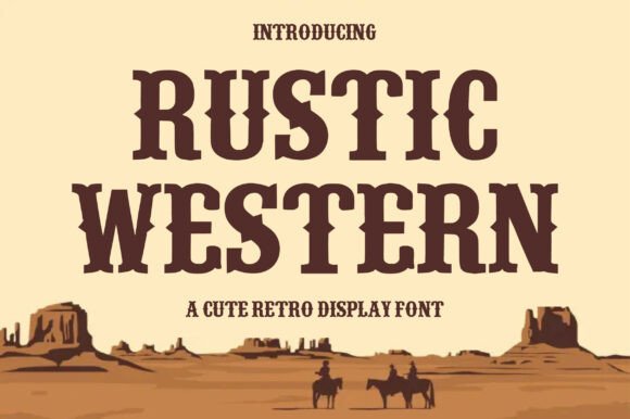 Rustic Western: A Bold Retro Display Font
