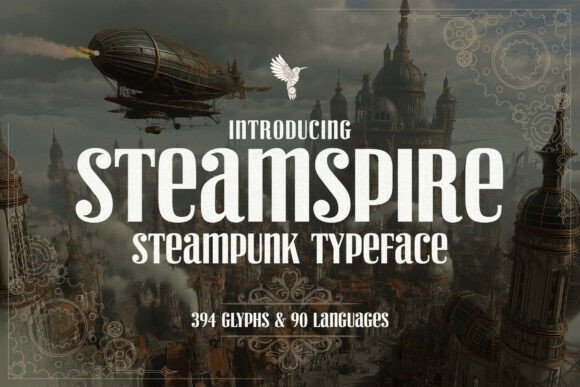 Steamspire: Monumental Serif Typeface for Bold Designs