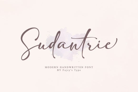 Sudantrie: A Timeless Handwritten Font for Elegant Designs
