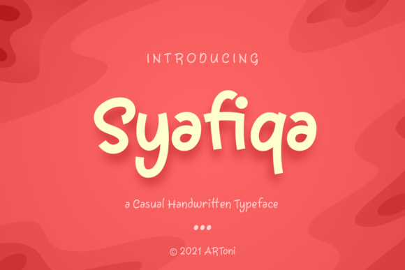 Syafiqa: The Handwritten Font for Authentic Designs