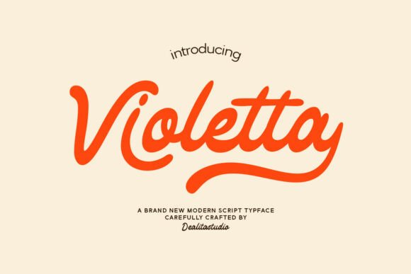 Violetta: A Beautiful Retro Script Font for Elegant Designs